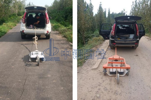 河南鶴壁淇河堤壩公路地下病害檢測案例